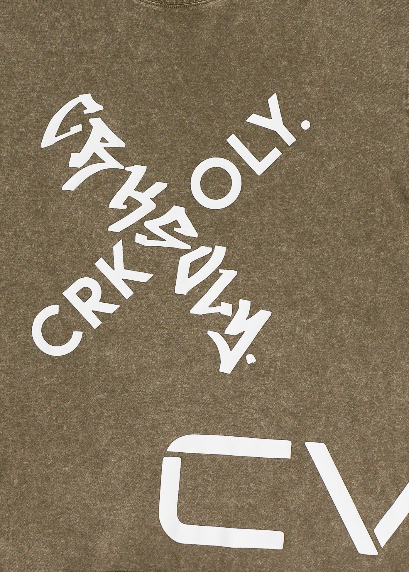 CRKSOLY. Men Faded Wash X-OLY. Tee