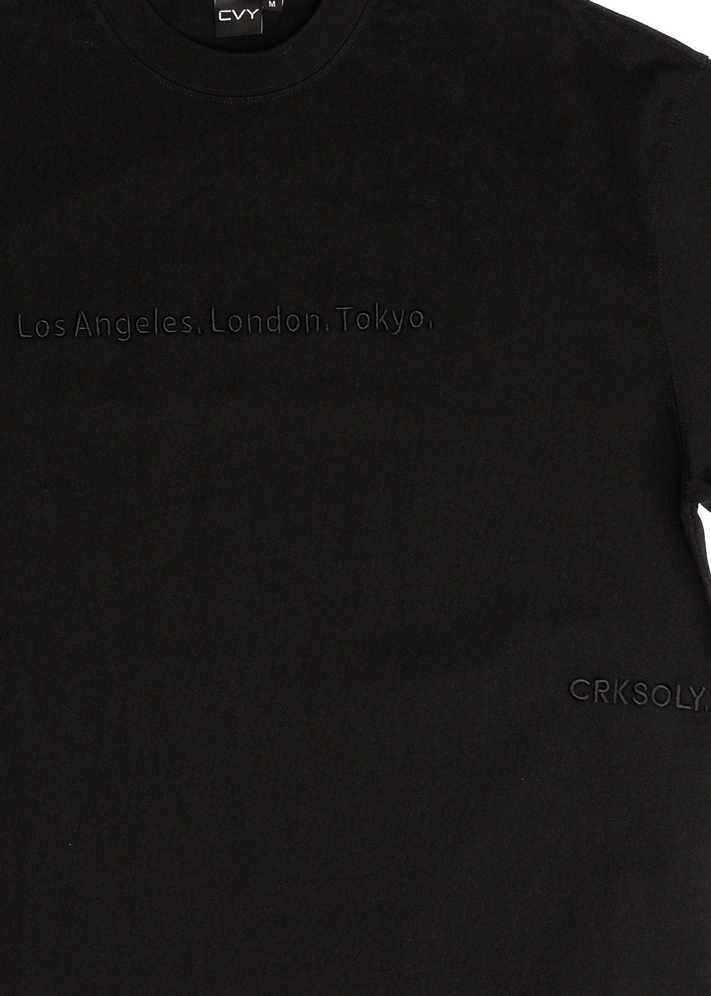 CRKSOLY. Men LA-London-Tokyo Cotton T-Shirt