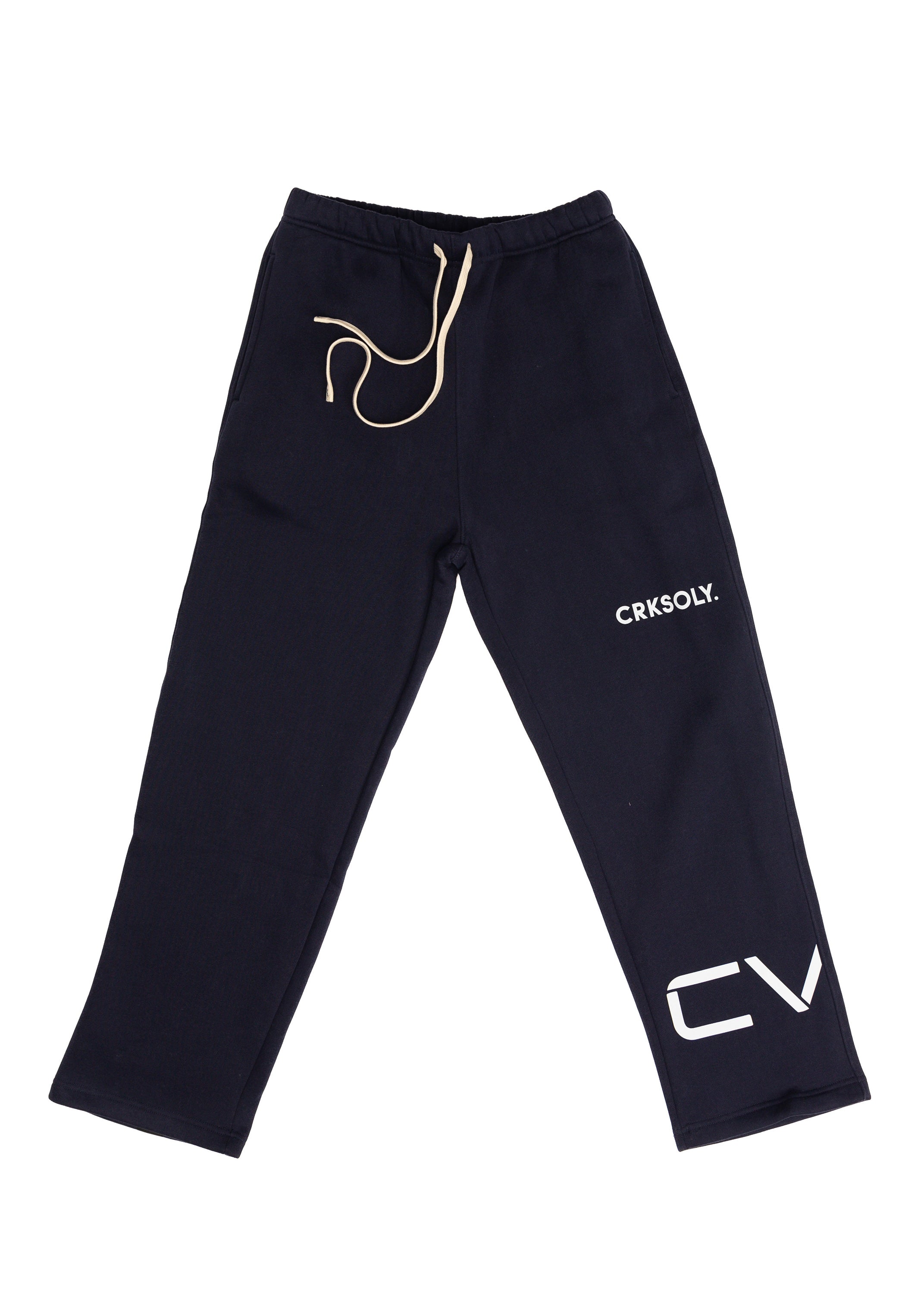 CRKSOLY. Men Cut-Off Sweatpants