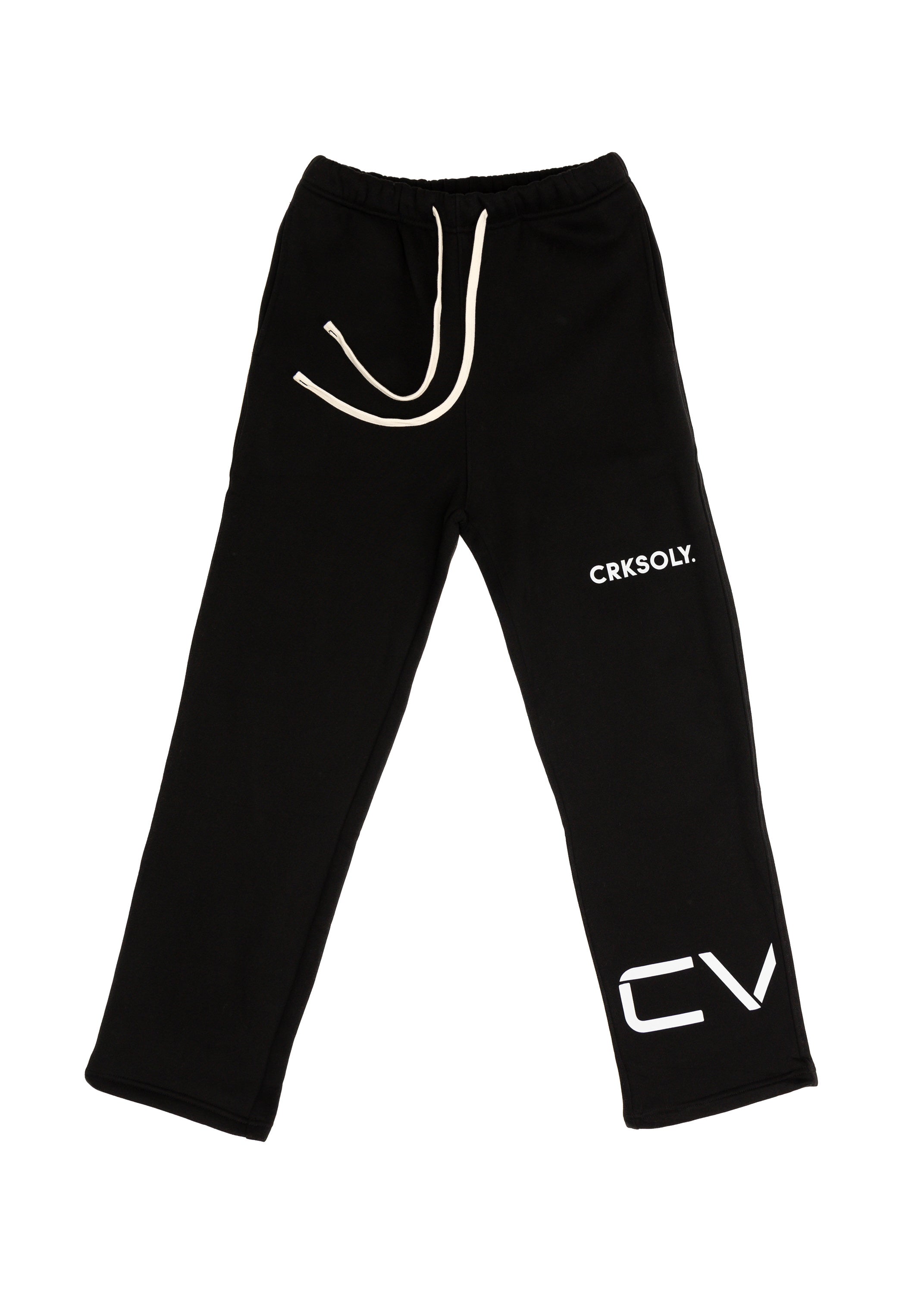 CRKSOLY. Men Cut-Off Sweatpants
