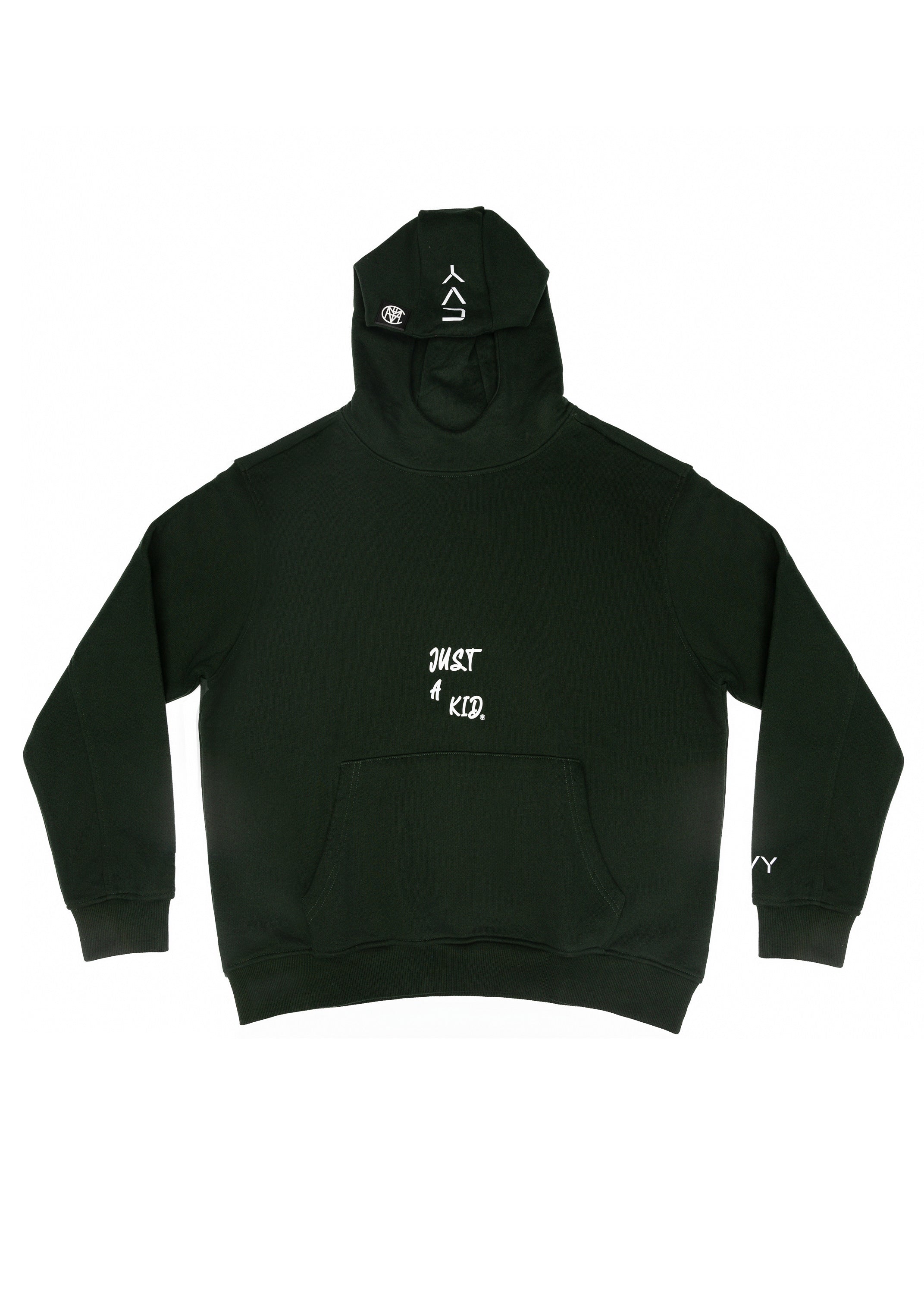 Sudadera con capucha negra borrosa para hombre de CVYLA