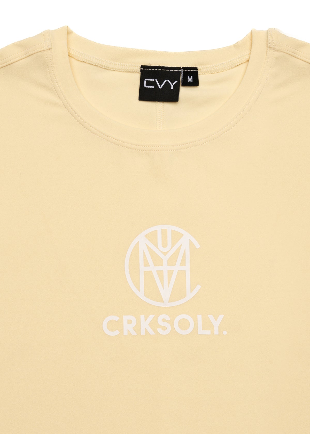 CRKSOLY. Women Yellow Silk Training Top, product photo 3