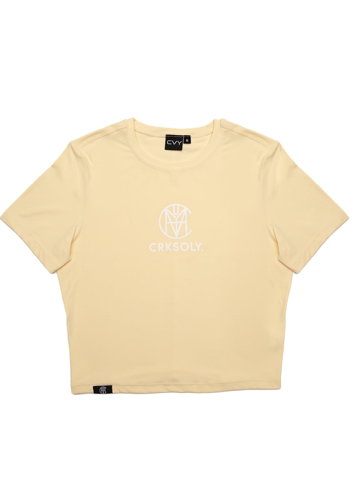 CRKSOLY. Women Yellow Silk Training Top, product photo 2