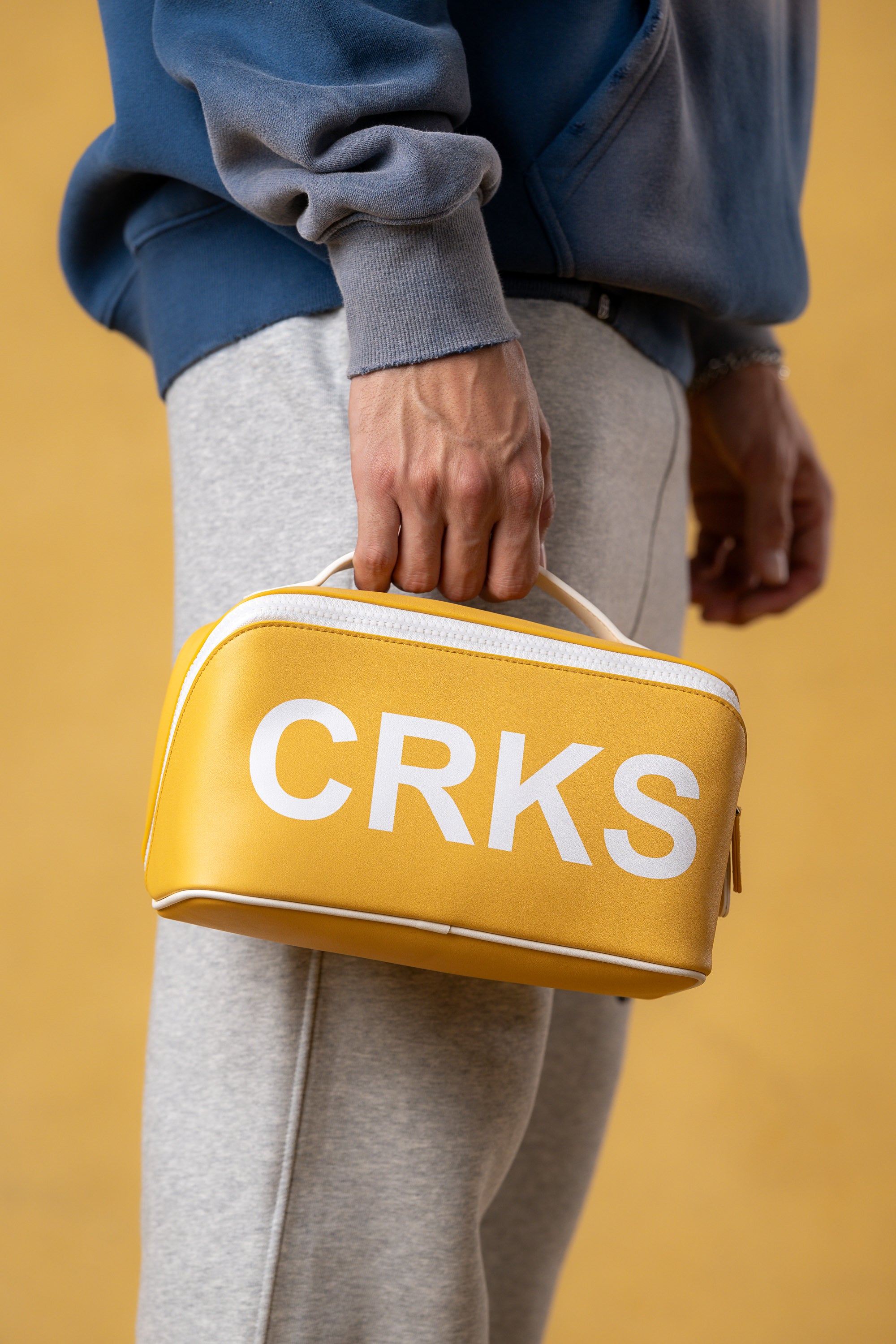 CVYLA Box Toiletry Leather Bag