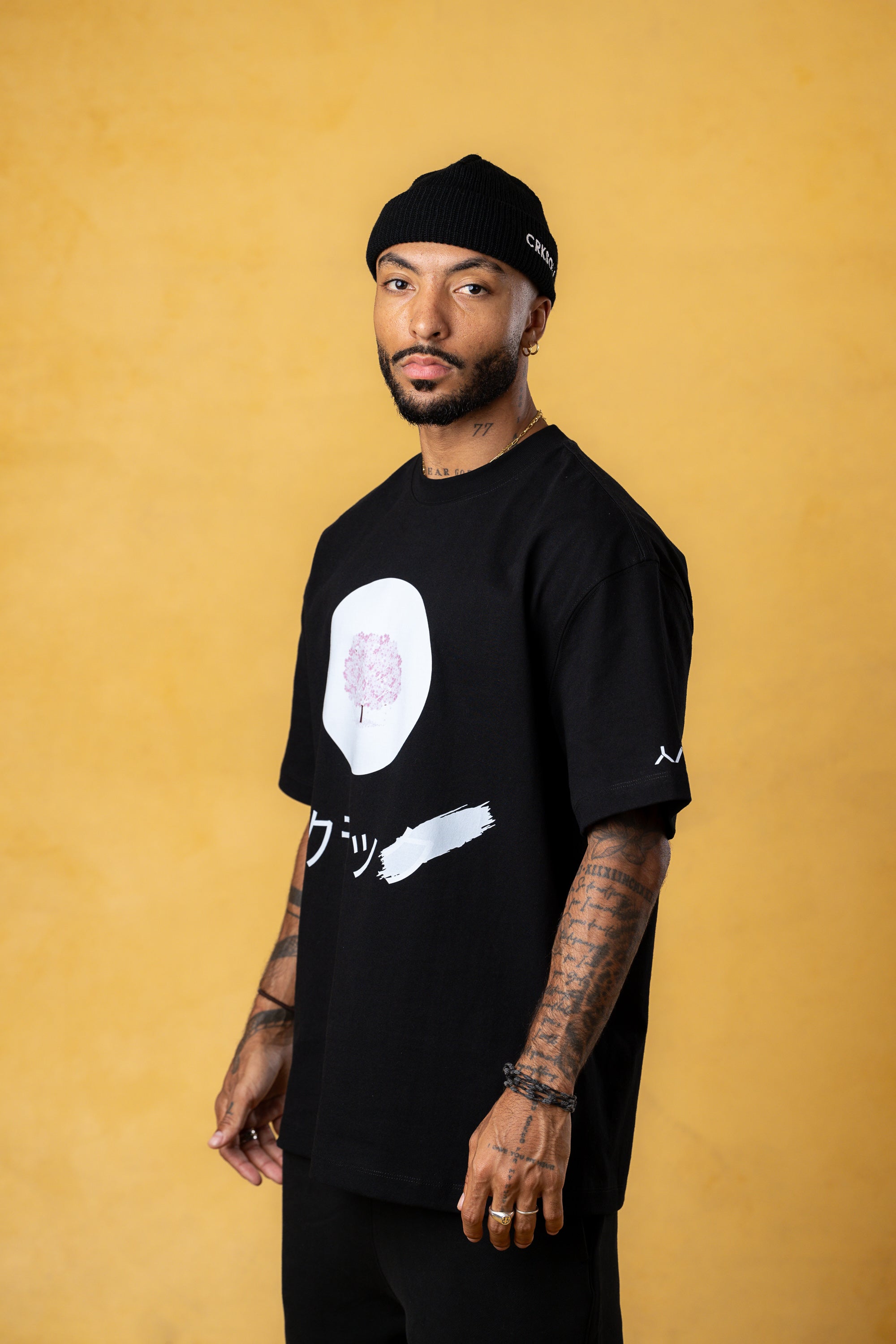 CRKSOLY. Men Cherry Blossom Tee