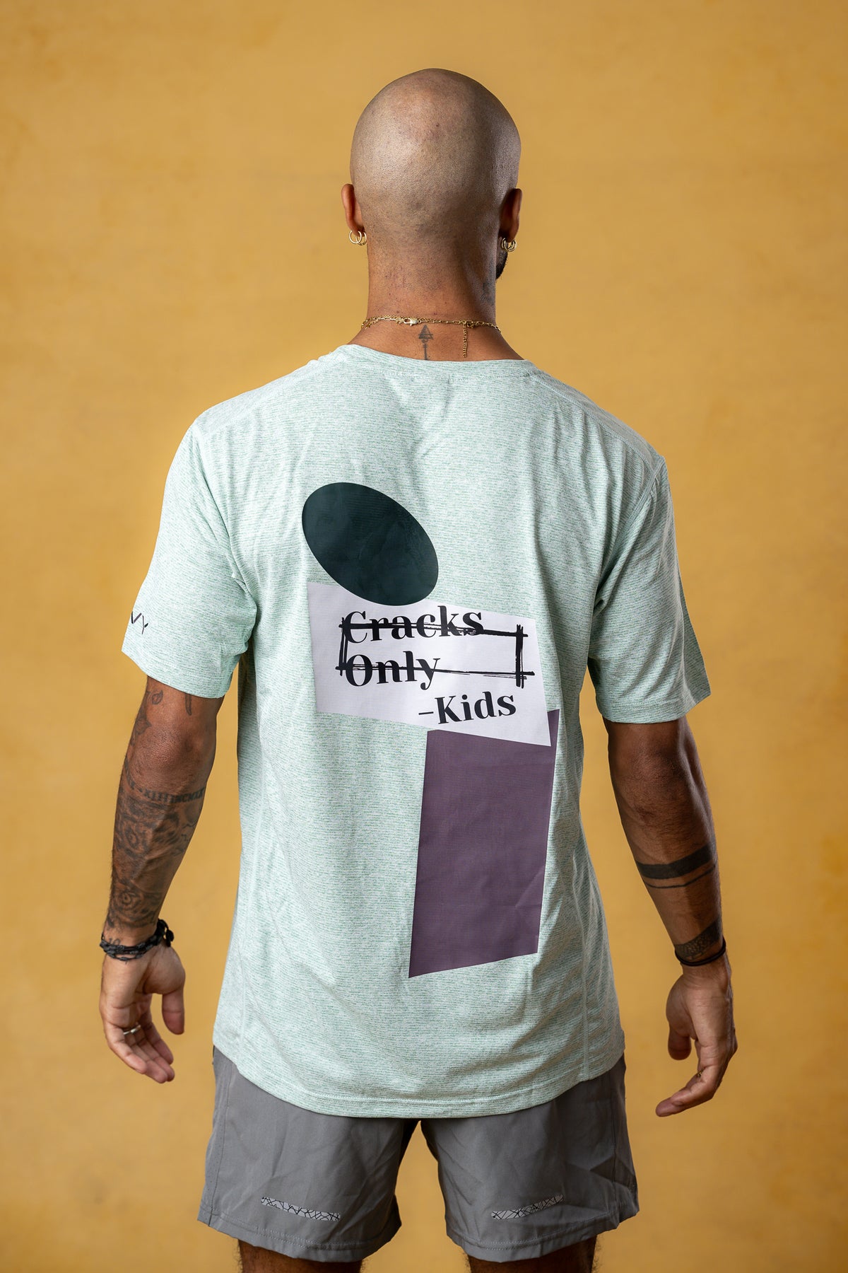 CRKSOLY. Men 'Cracks Only, Kids' Training Tee, product photo 6