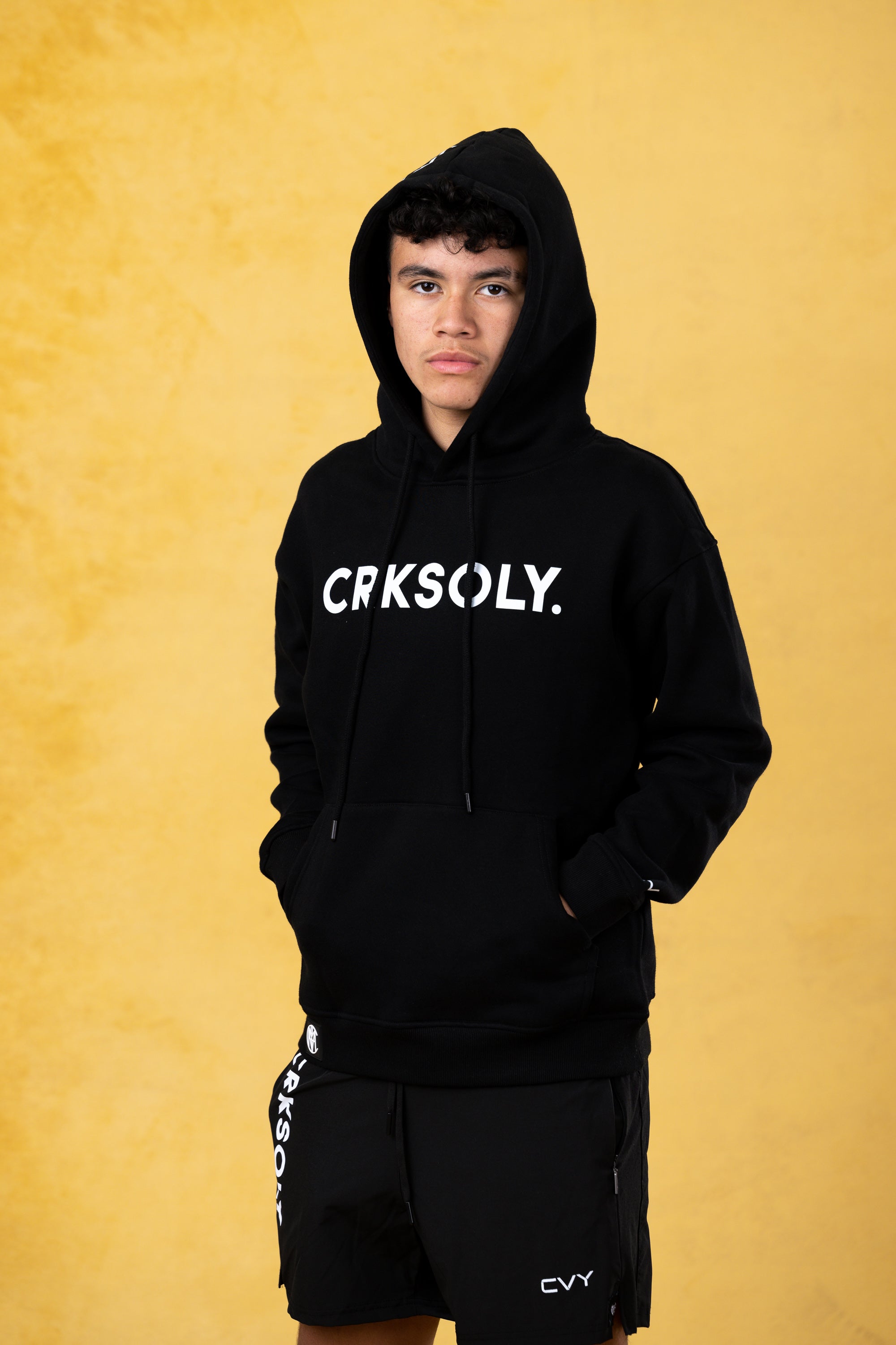 CRKSOLY. Pantalones cortos de entrenamiento grises 