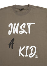 Just A Kid. Faded Olive Long Sleeve