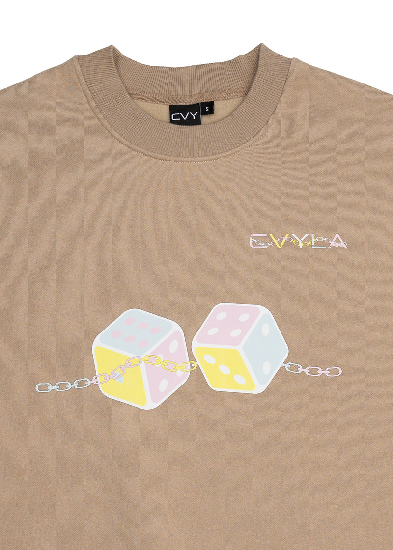 CVYLA Chain-Dice Crewneck