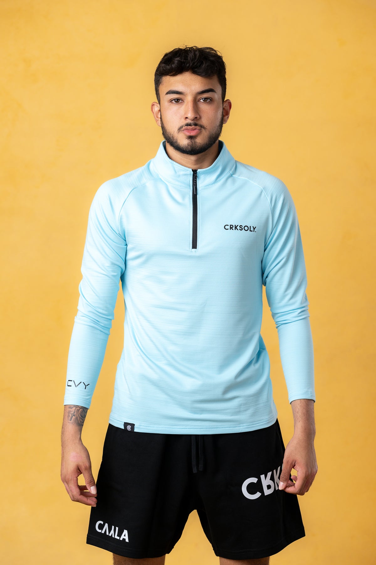 CRKSOLY. Men Training 1/4 Zip Pullover, product photo 1