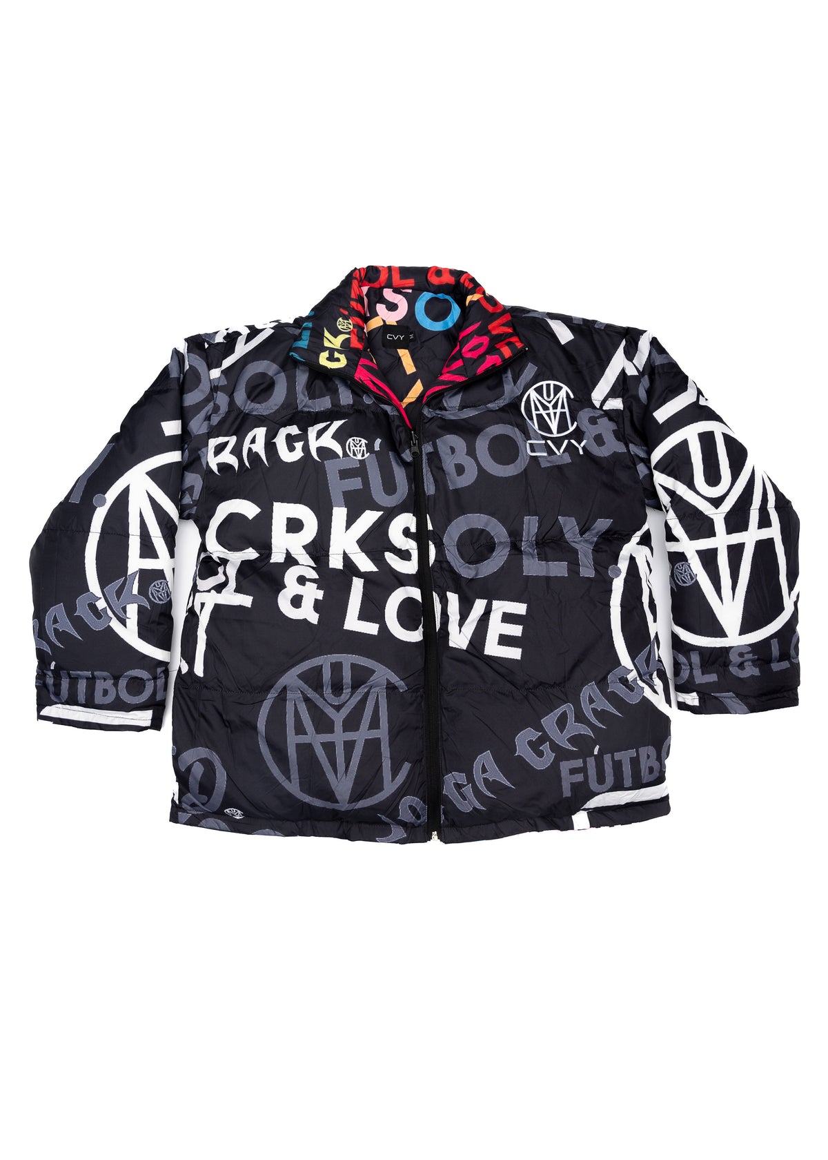 CRKSOLY. Youth Reverse Monogram Puffer Jacket, product photo 2