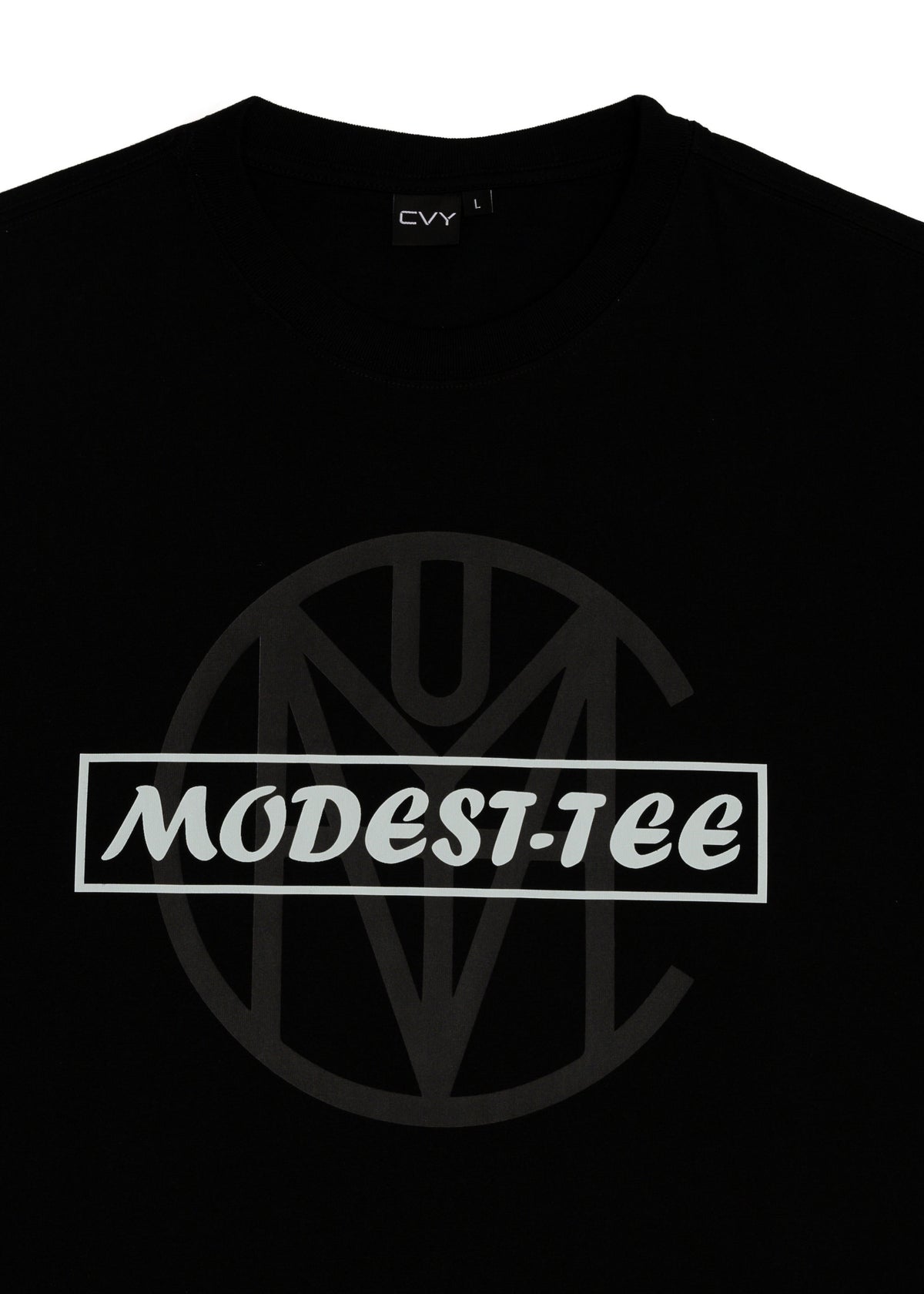 CRKSOLY. Men Black and Teal Modest-Tee, product photo 4