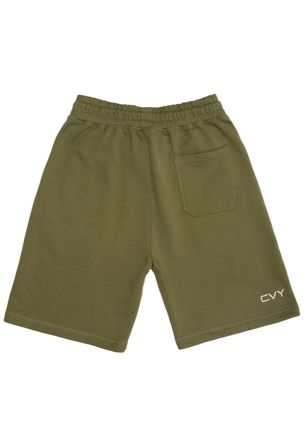 CRKSOLY. Men Military Green Cotton Sweatshort, product photo 5