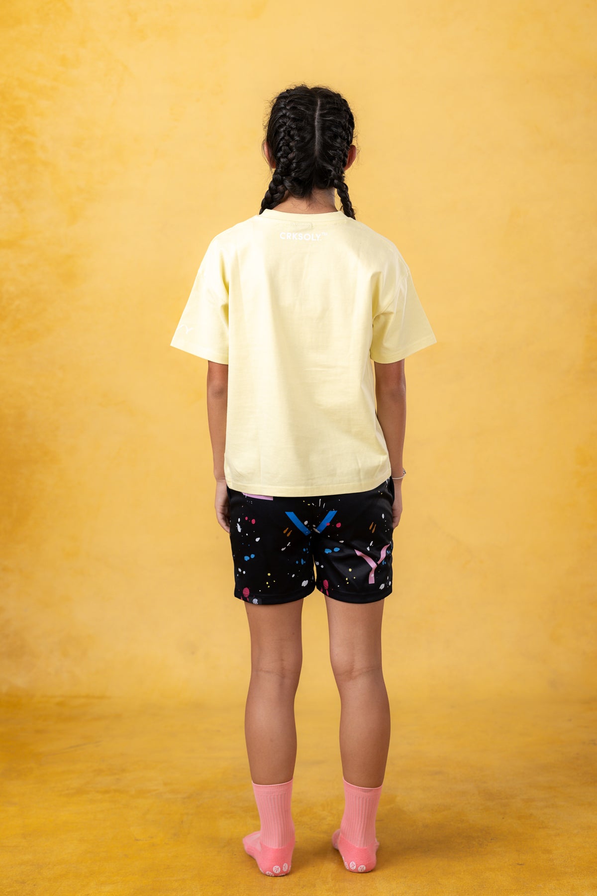 Just A Kid Youth Yellow Streetwear Tee, product photo 14
