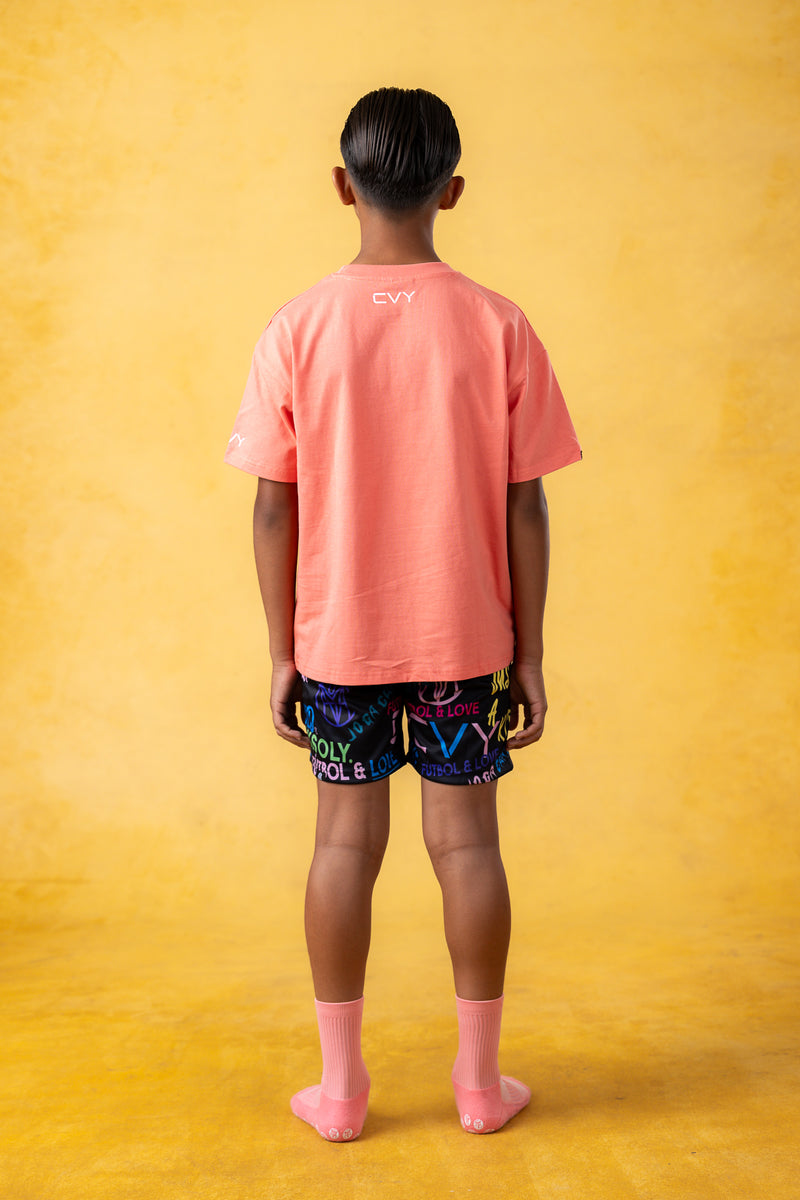 CRKSOLY. 5’ Youth Monogram Shorts