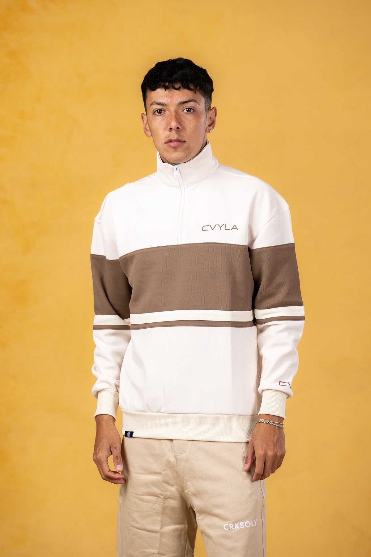CVYLA Men 1/4 Zip Pullover, product photo 1