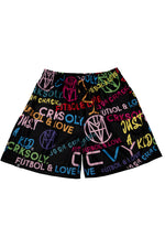 CRKSOLY. 5’ Youth Monogram Shorts