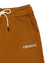 CRKSOLY. Brown Cotton Sweatshort