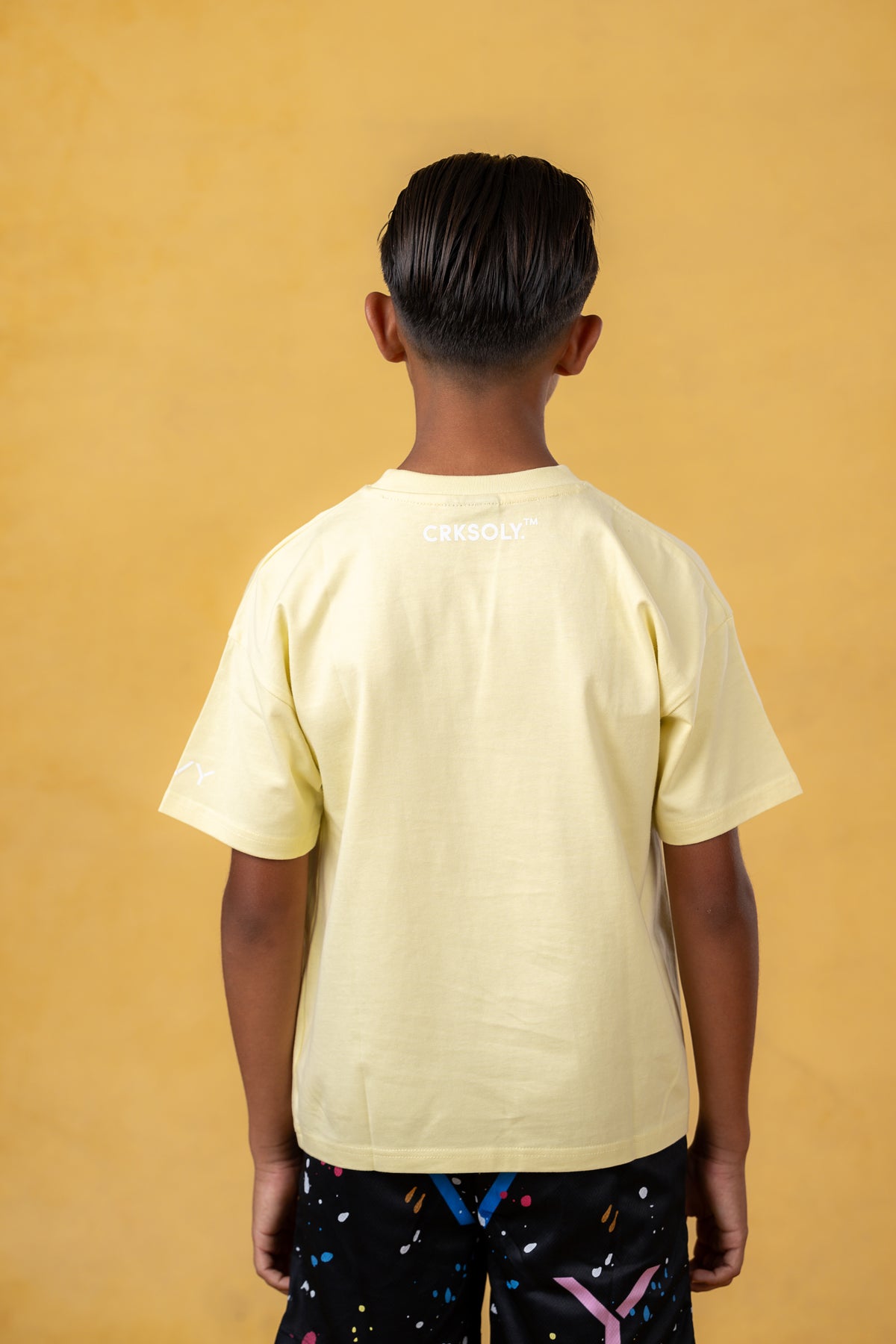 Just A Kid Youth Yellow Streetwear Tee, product photo 11