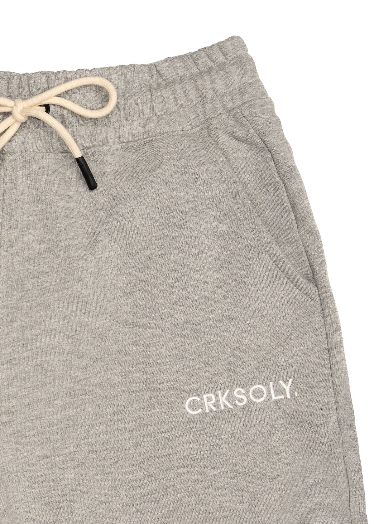 CRKSOLY. Men Gray Cotton Sweatshort, product photo 3