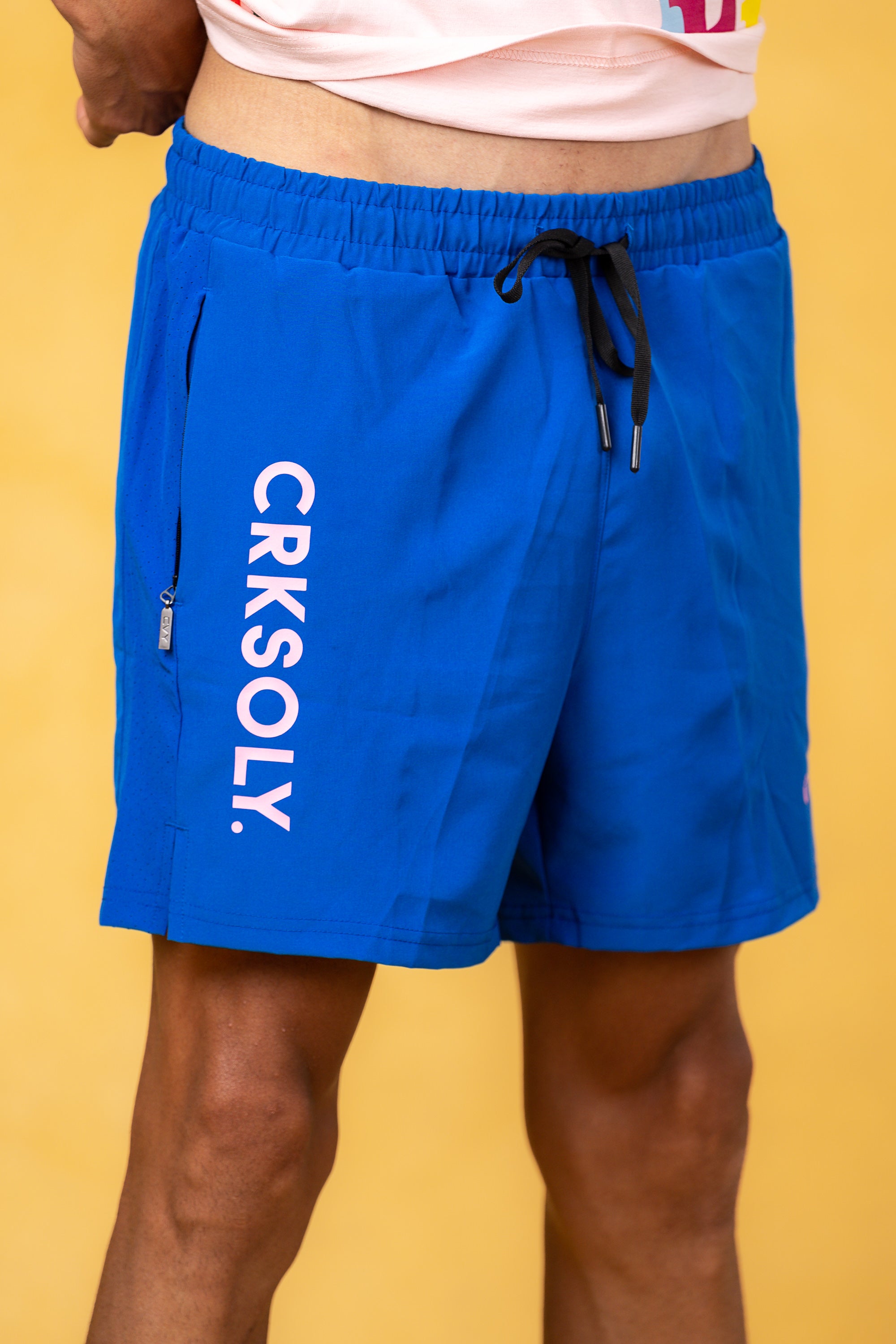 CRKSOLY. Pantalones cortos de entrenamiento grises 