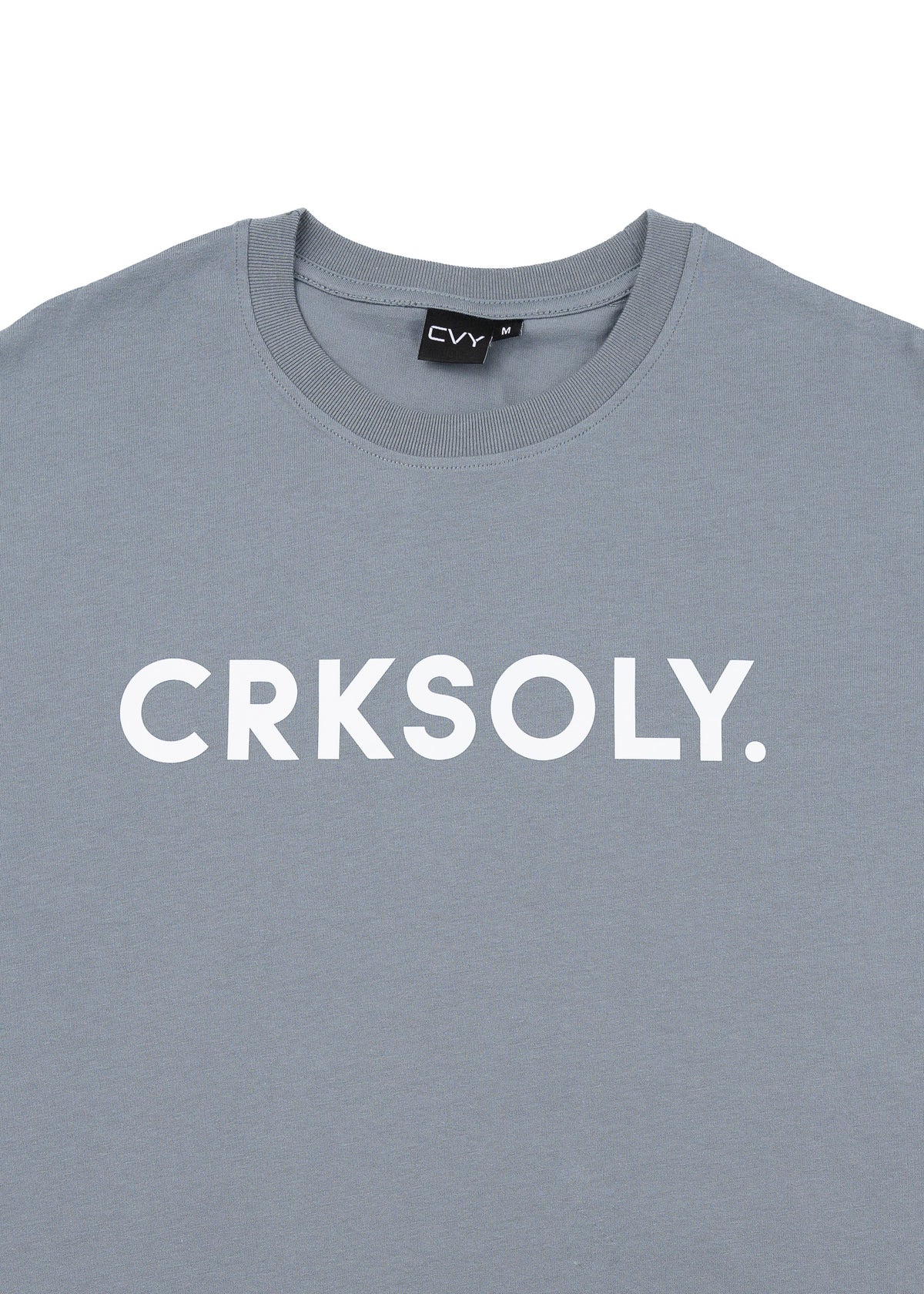 CRKSOLY. Men Blue Cotton Tee, product photo 4