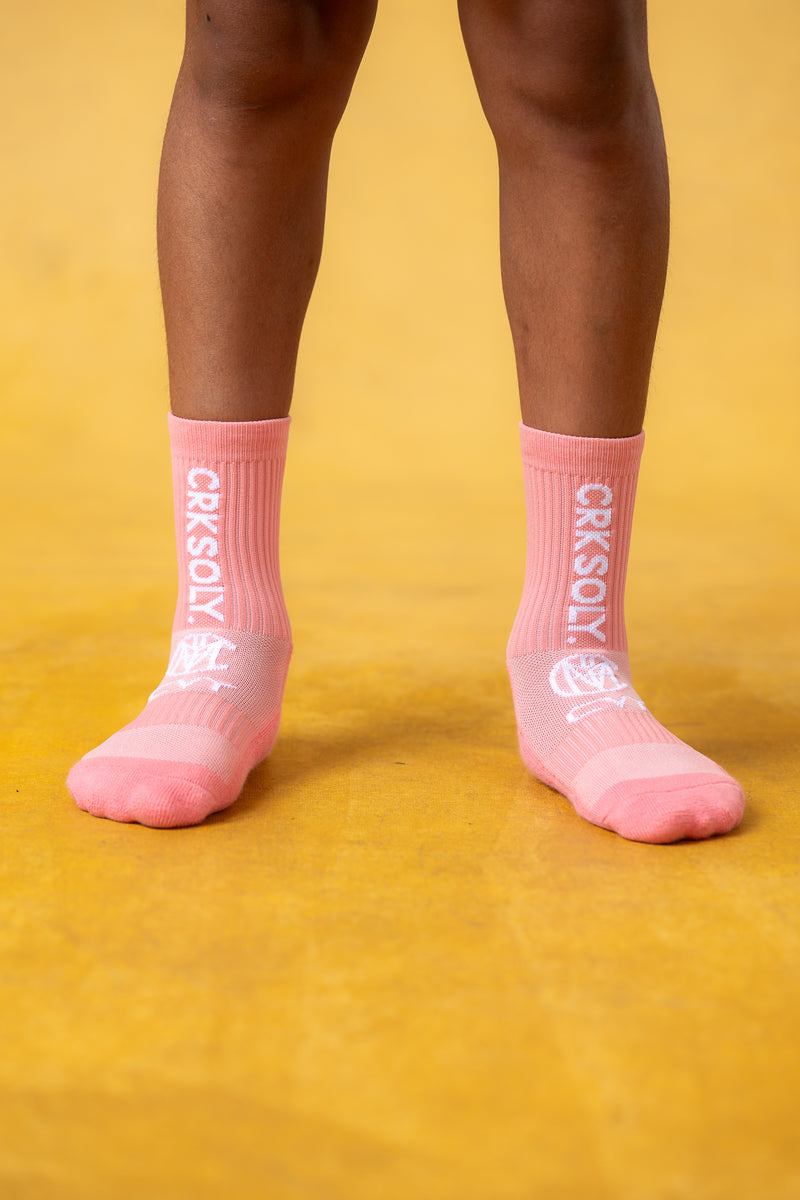 CRKSOLY. PNK BCA Grip Socks