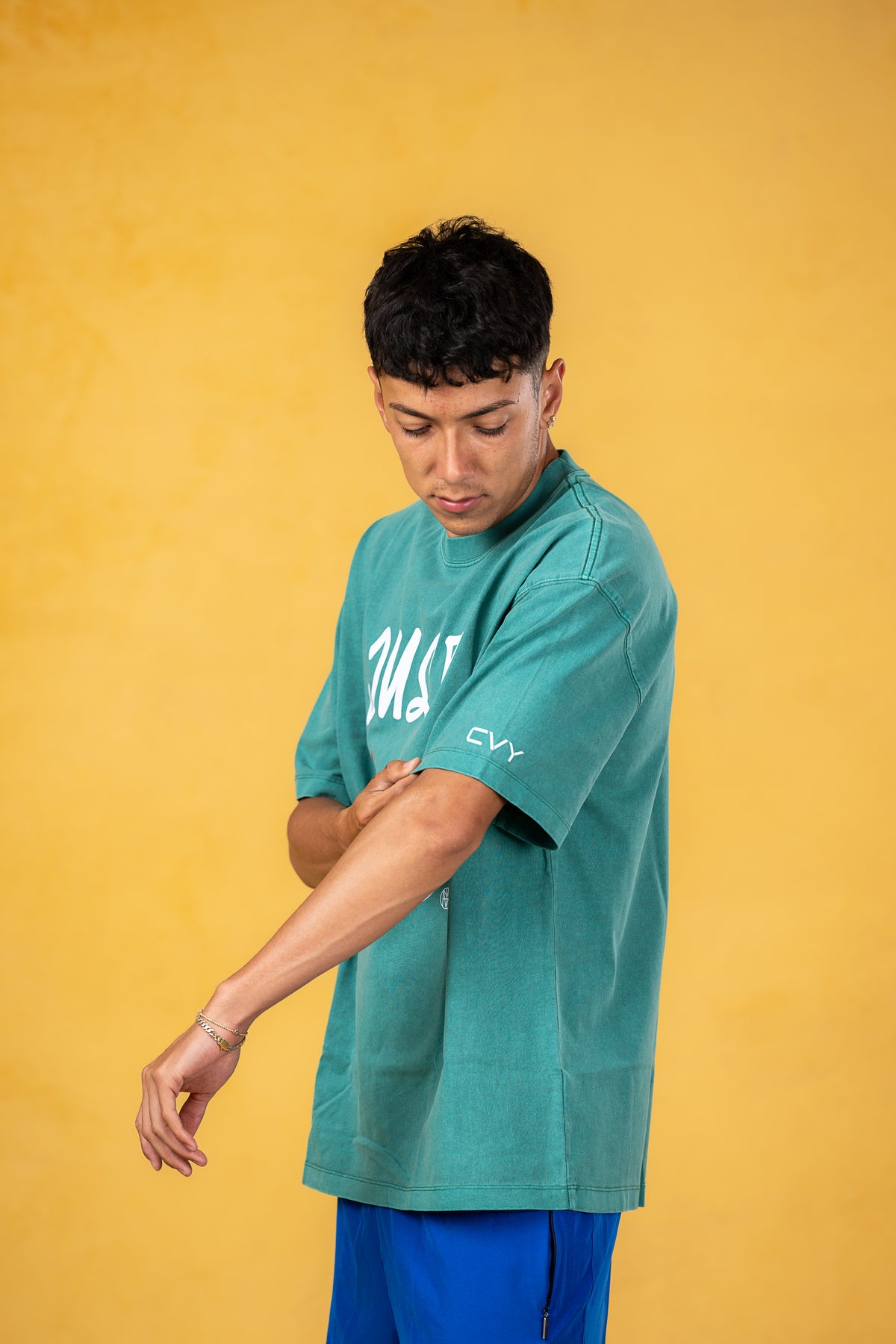 Just A Kid Green Tee, product photo 4