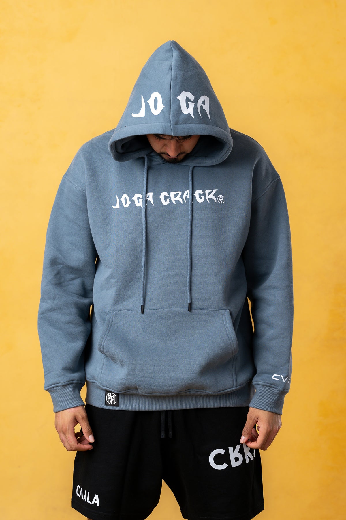 Joga Crack Men Blue Hoodie, product photo 5