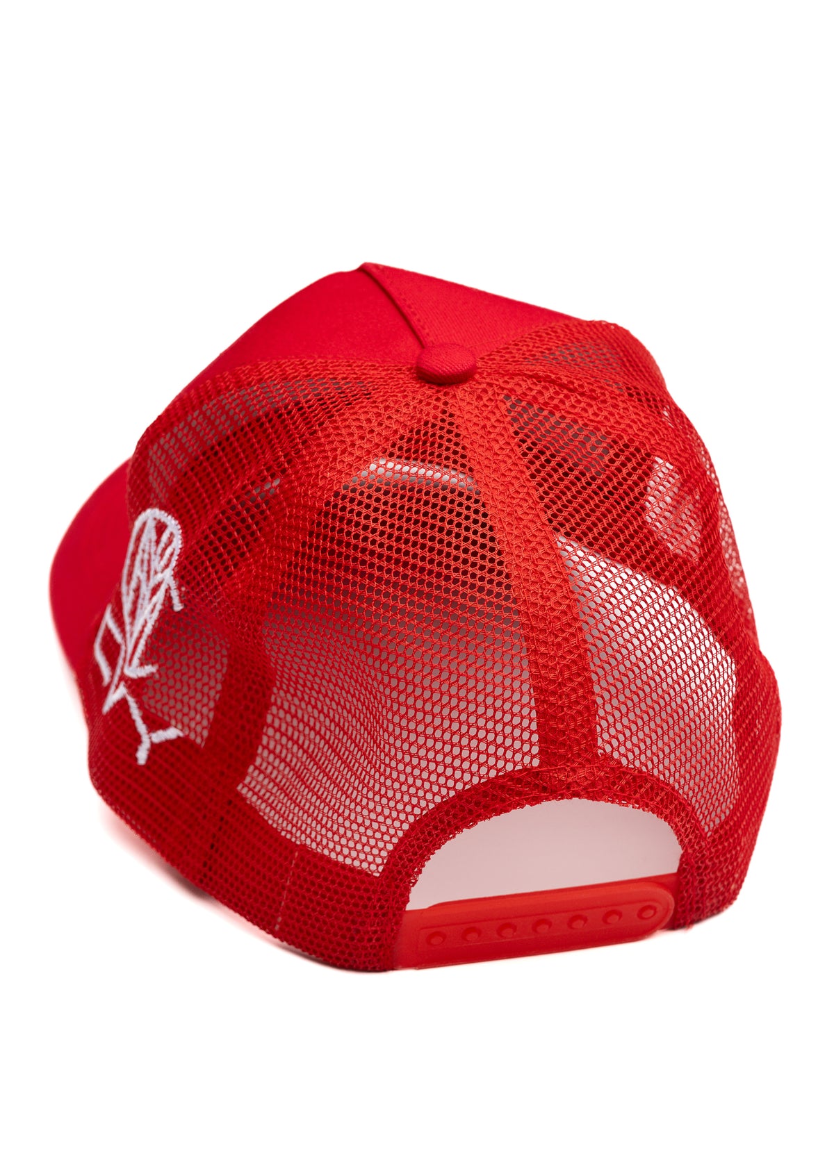 CRKSOLY. Red Blur SnapBack Hat, product photo 6