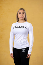 CRKSOLY. Women White Compression Shirt