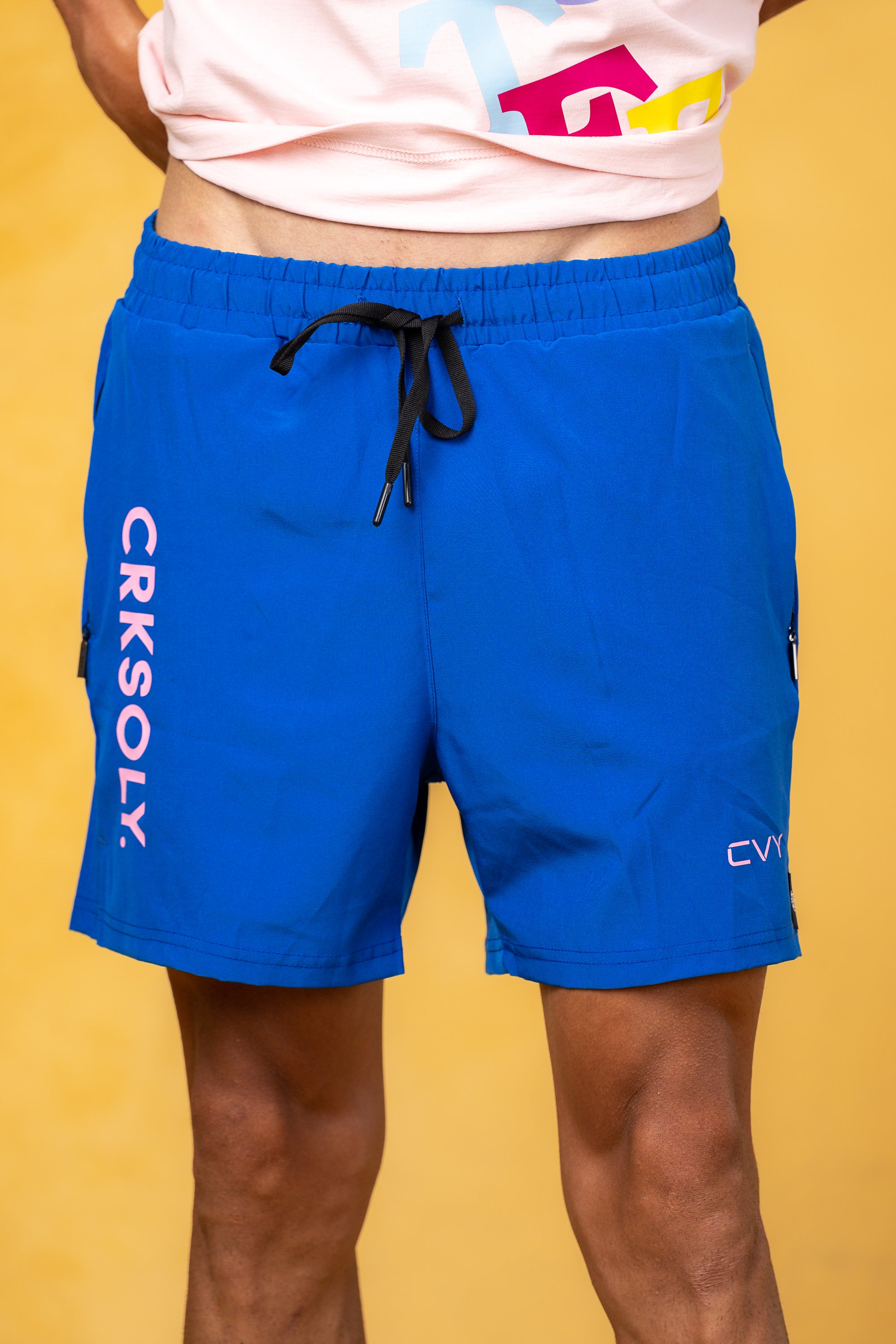 CRKSOLY. Pantalones cortos de entrenamiento grises 