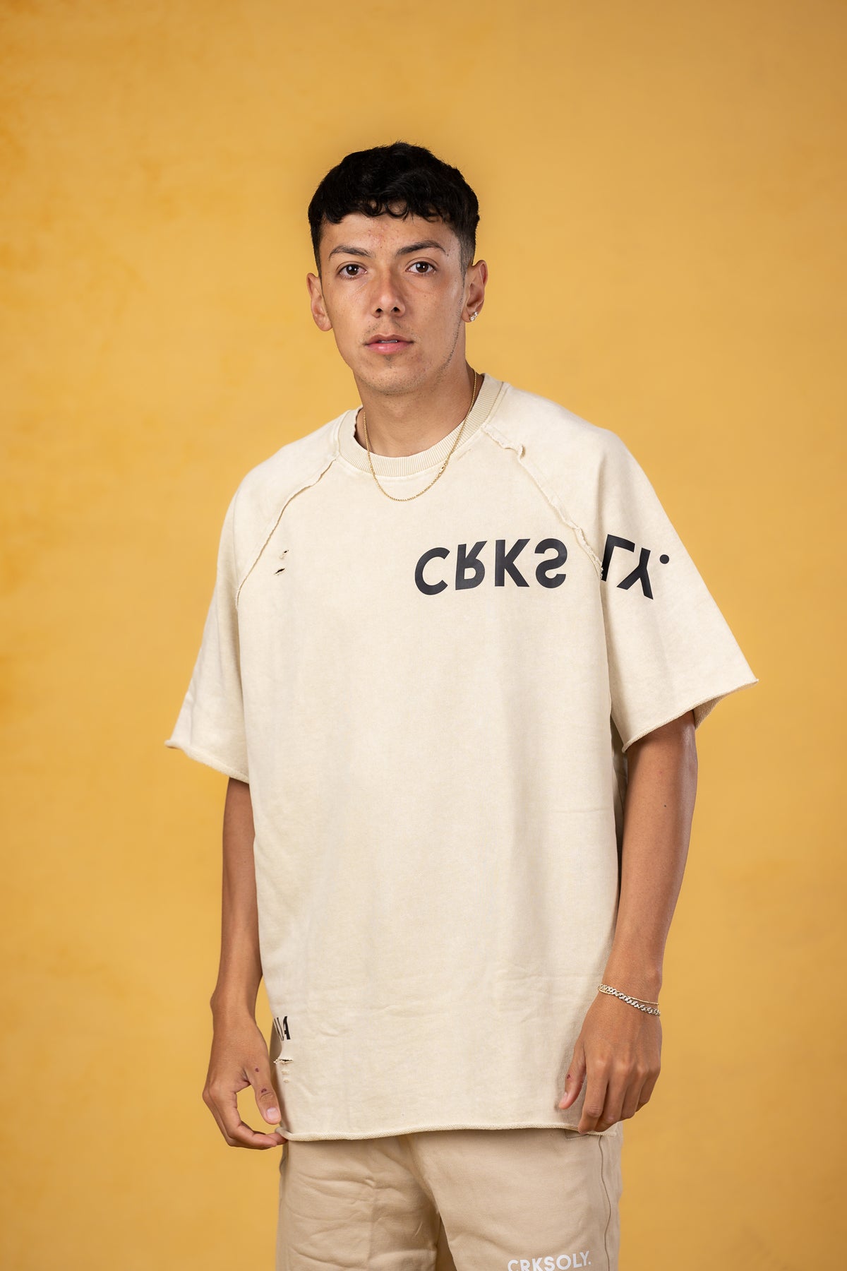 CVYLA Men x CRKSOLY. Oversize Tee, product photo 3