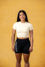 CRKSOLY. Women Yellow Silk Training Top