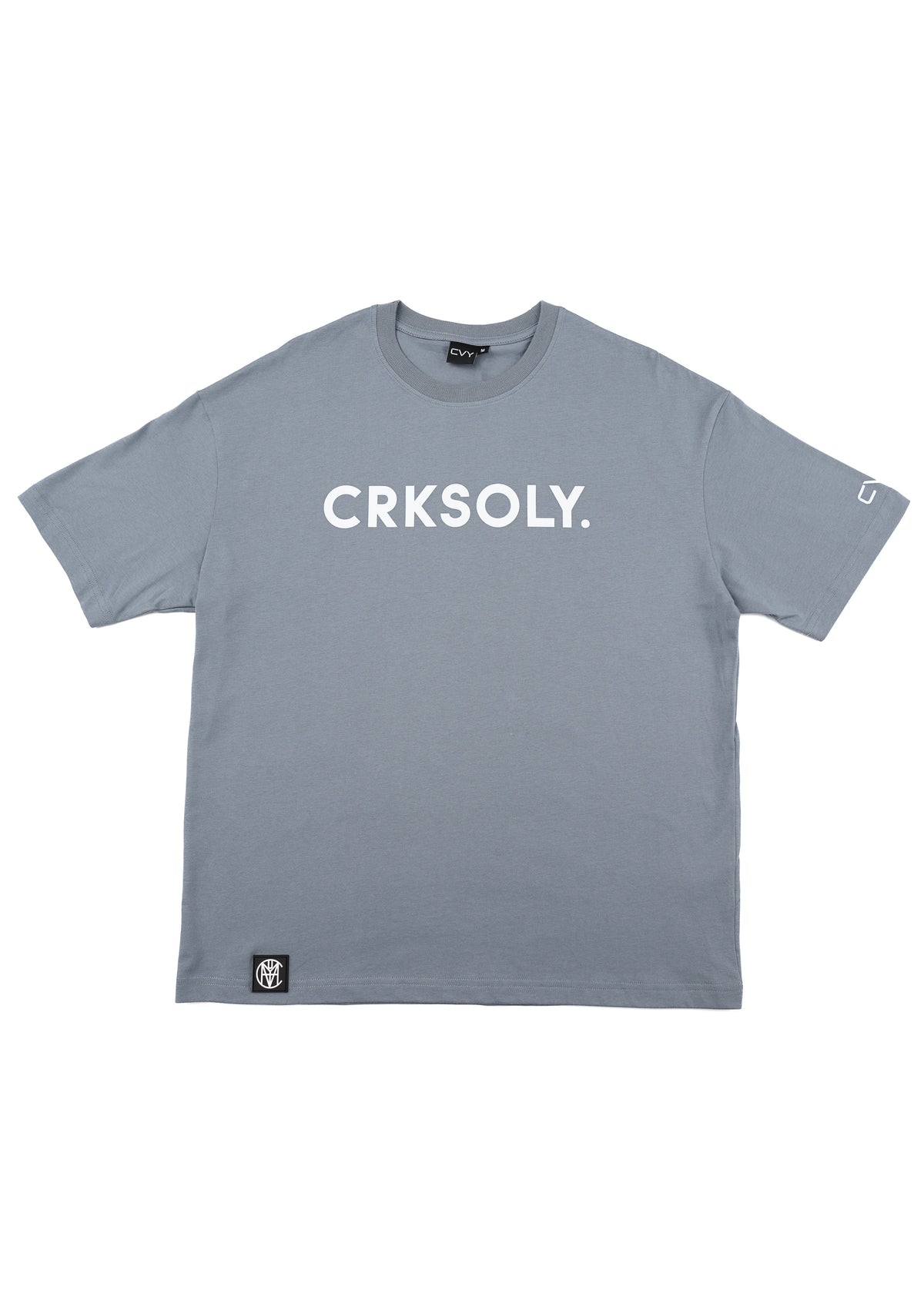 CRKSOLY. Men Blue Cotton Tee, product photo 2