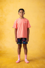 CRKSOLY. Youth Coral Streetwear Tee
