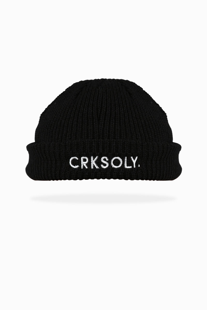 CRKSOLY. Black Training Beanie