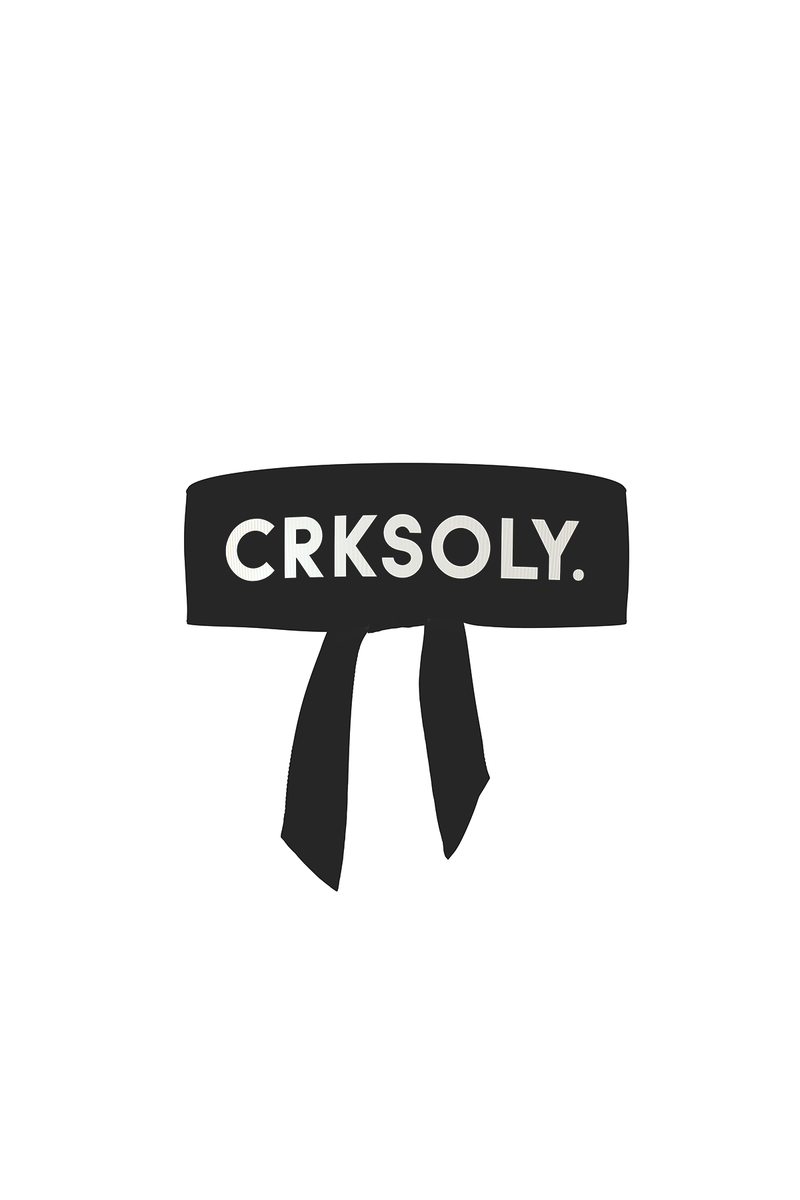 CRKSOLY. Black Headband