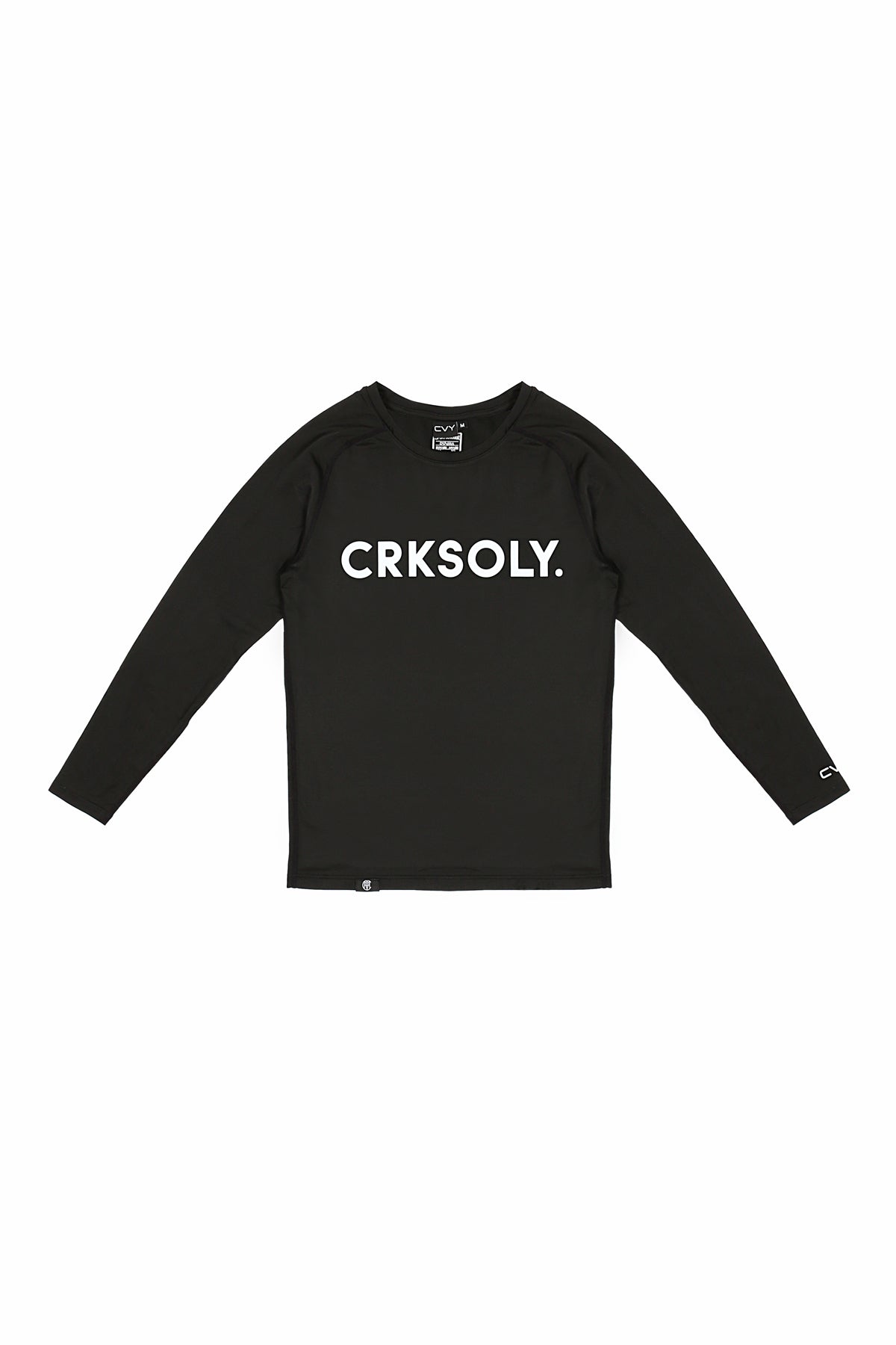 CRKSOLY. Men Black Compression Shirt, product photo 2
