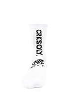 CRKSOLY. White Training Grip Socks