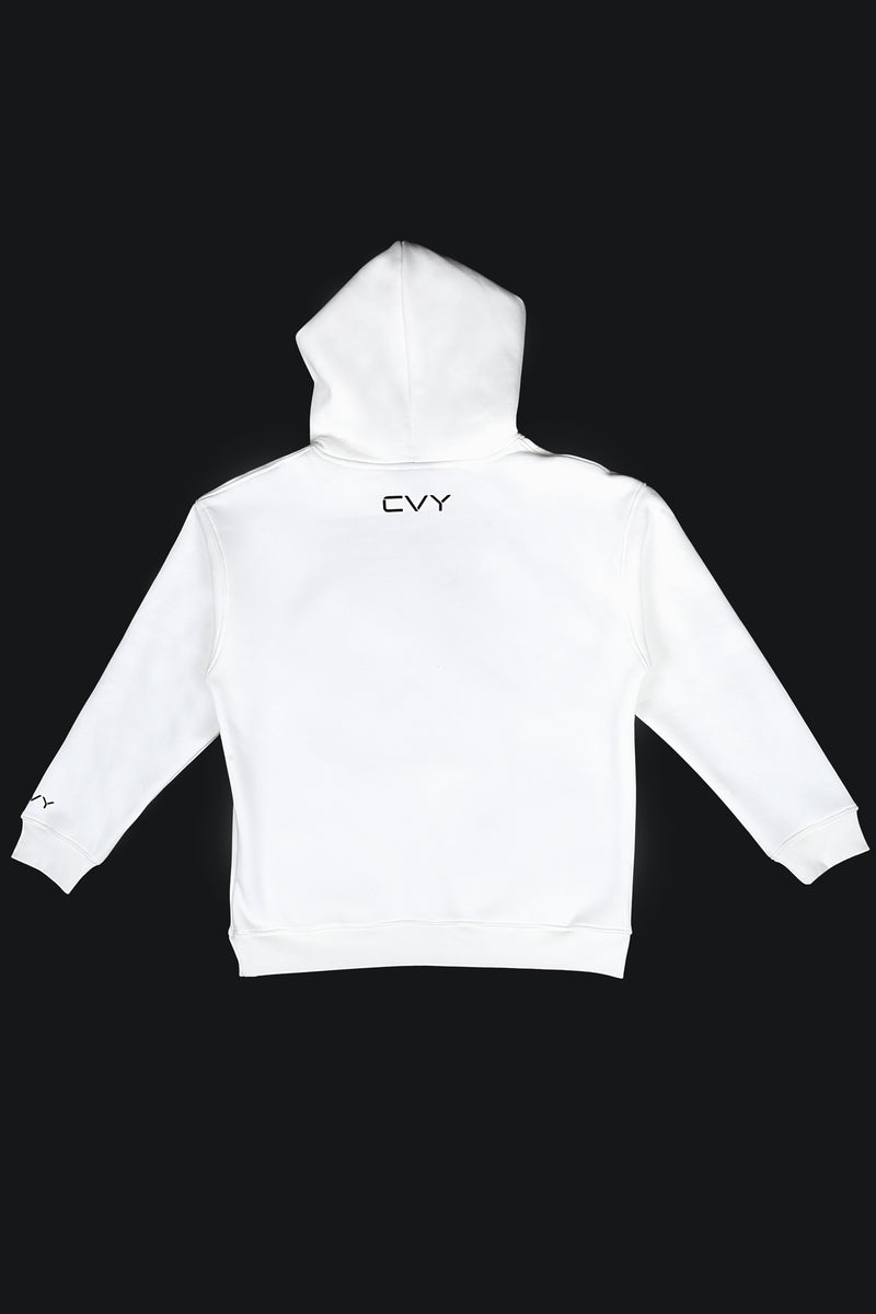 CRKSOLY. Men White Hoodie