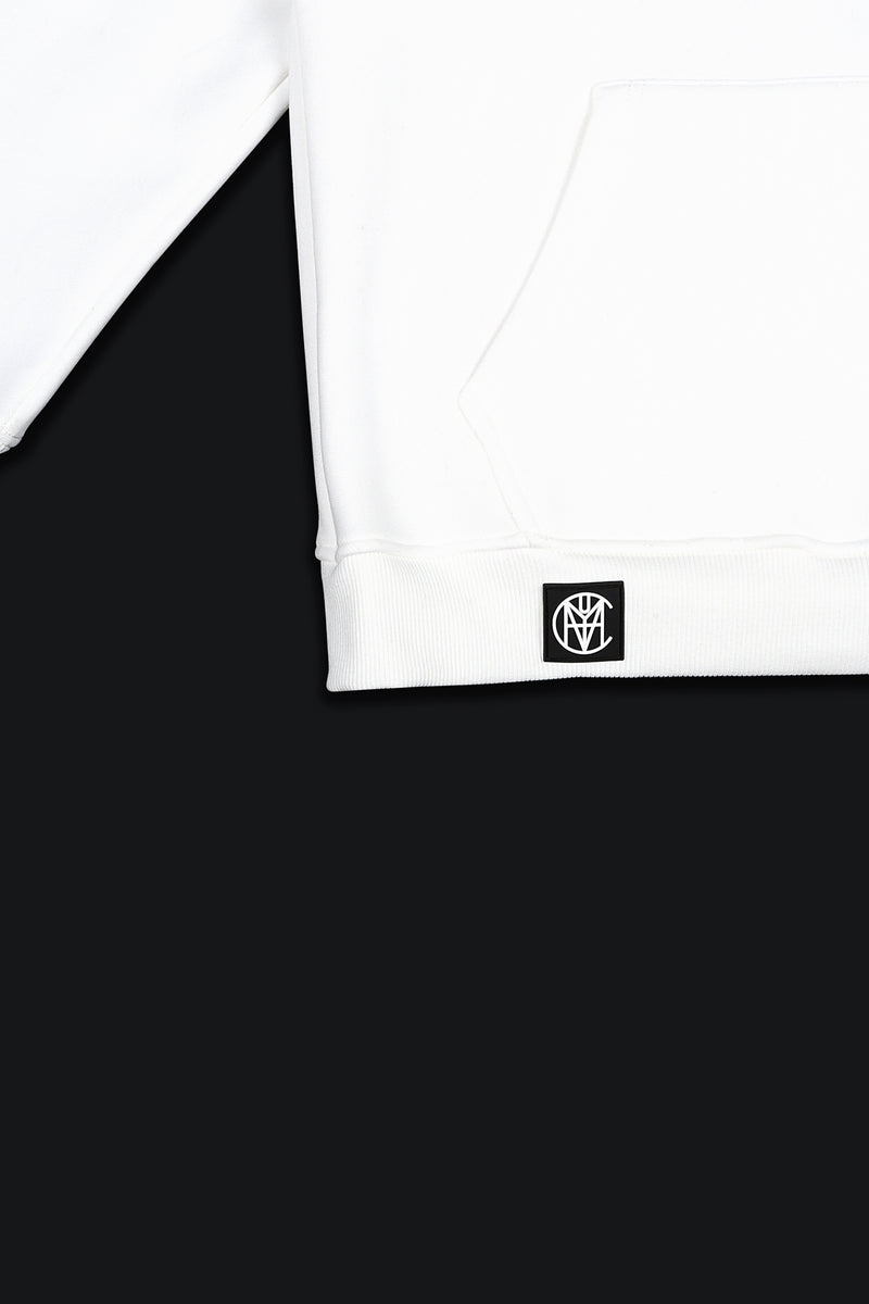 CRKSOLY. Men White Hoodie