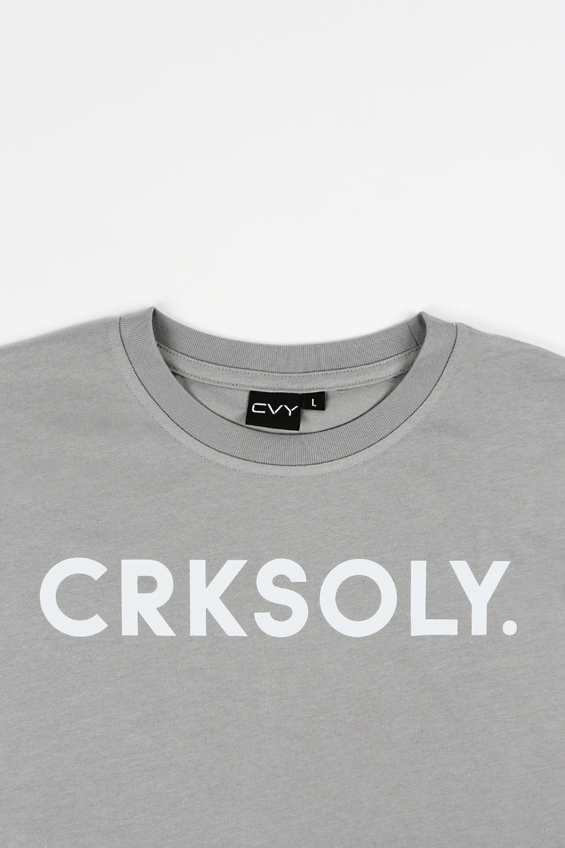 CRKSOLY. Gray Crop Top