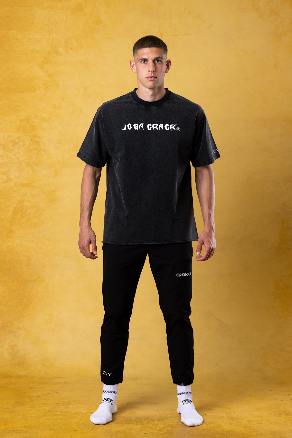 JOGA Men CRACK Black Oversize Tee, product photo 4