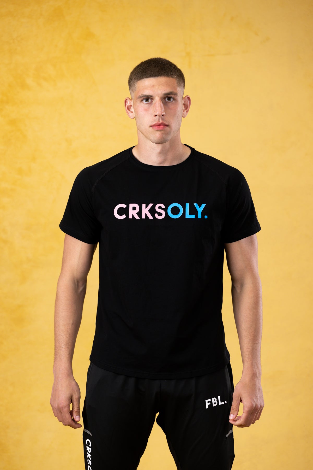 CRKSOLY. Men Sky Cotton-Elastic Tee, product photo 1
