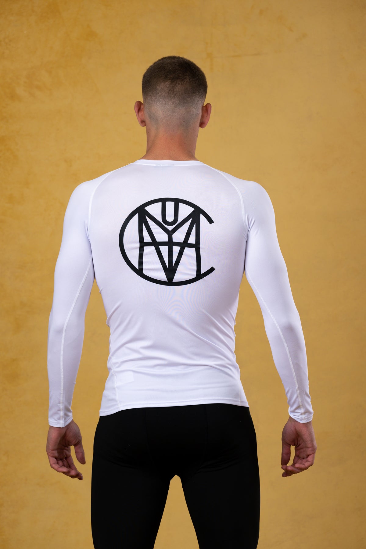 CRKSOLY. Men White Compression Shirt, product photo 5
