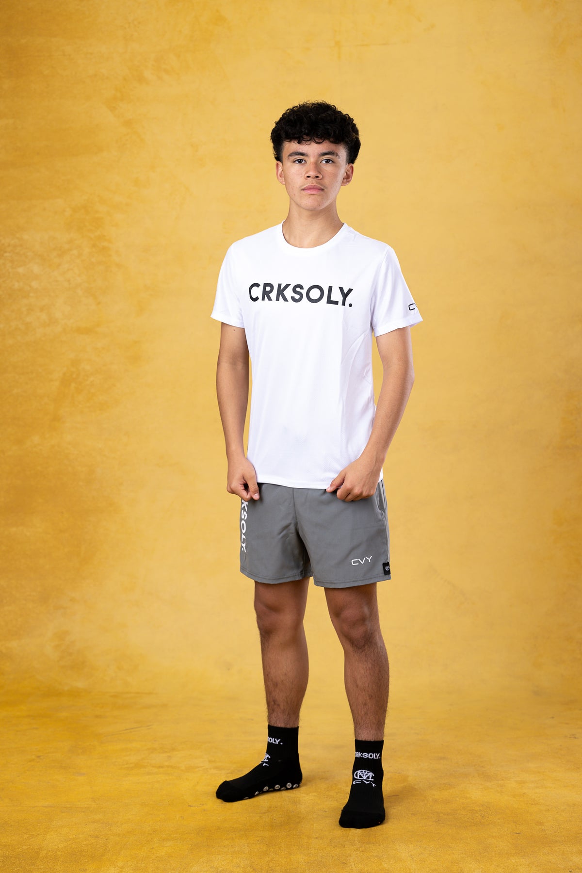 CRKSOLY. White Training Top Youth, product photo 3