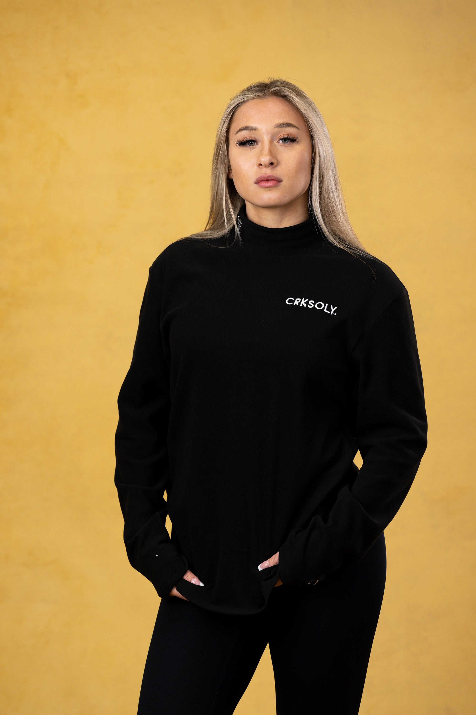 CRKSOLY. German Velvet Turtleneck