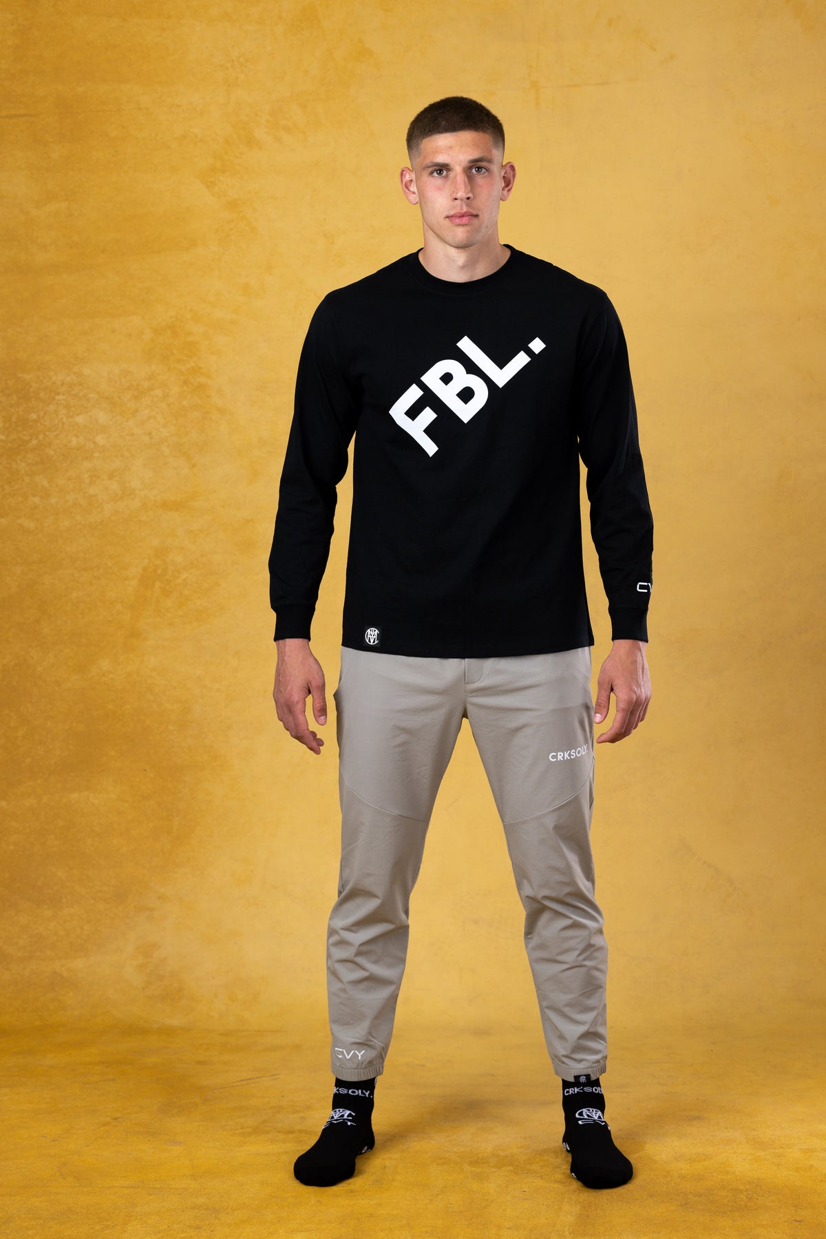 FBL. Men Black Long Sleeve Shirt, product photo 8