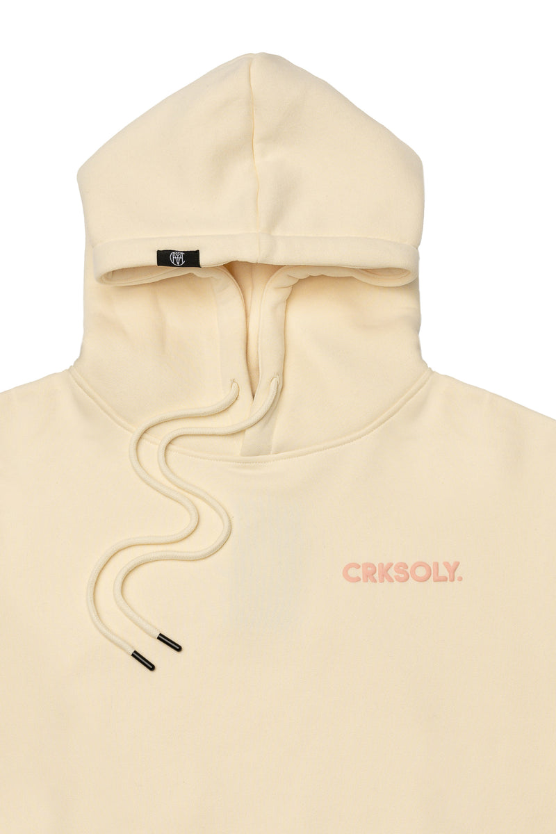 CRKSOLY. Men OFW Cream Hoodie
